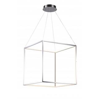 LED Chrome Square Frame Chandelier