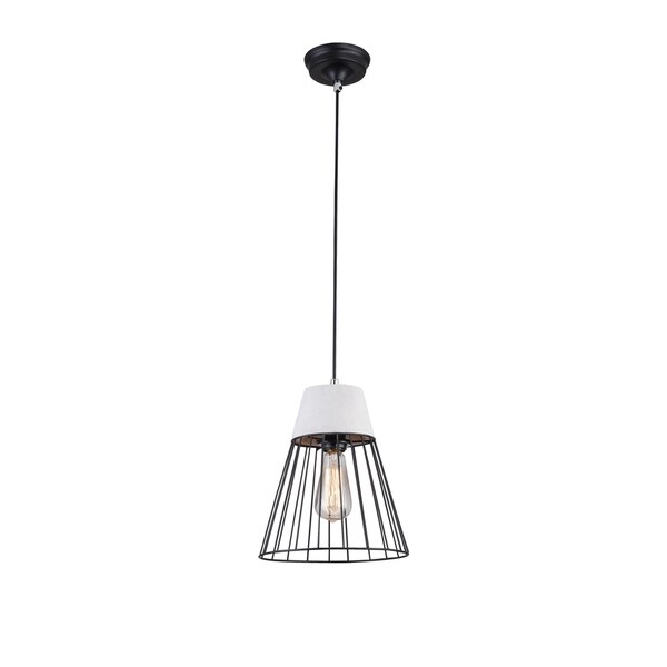 grey metal pendant light