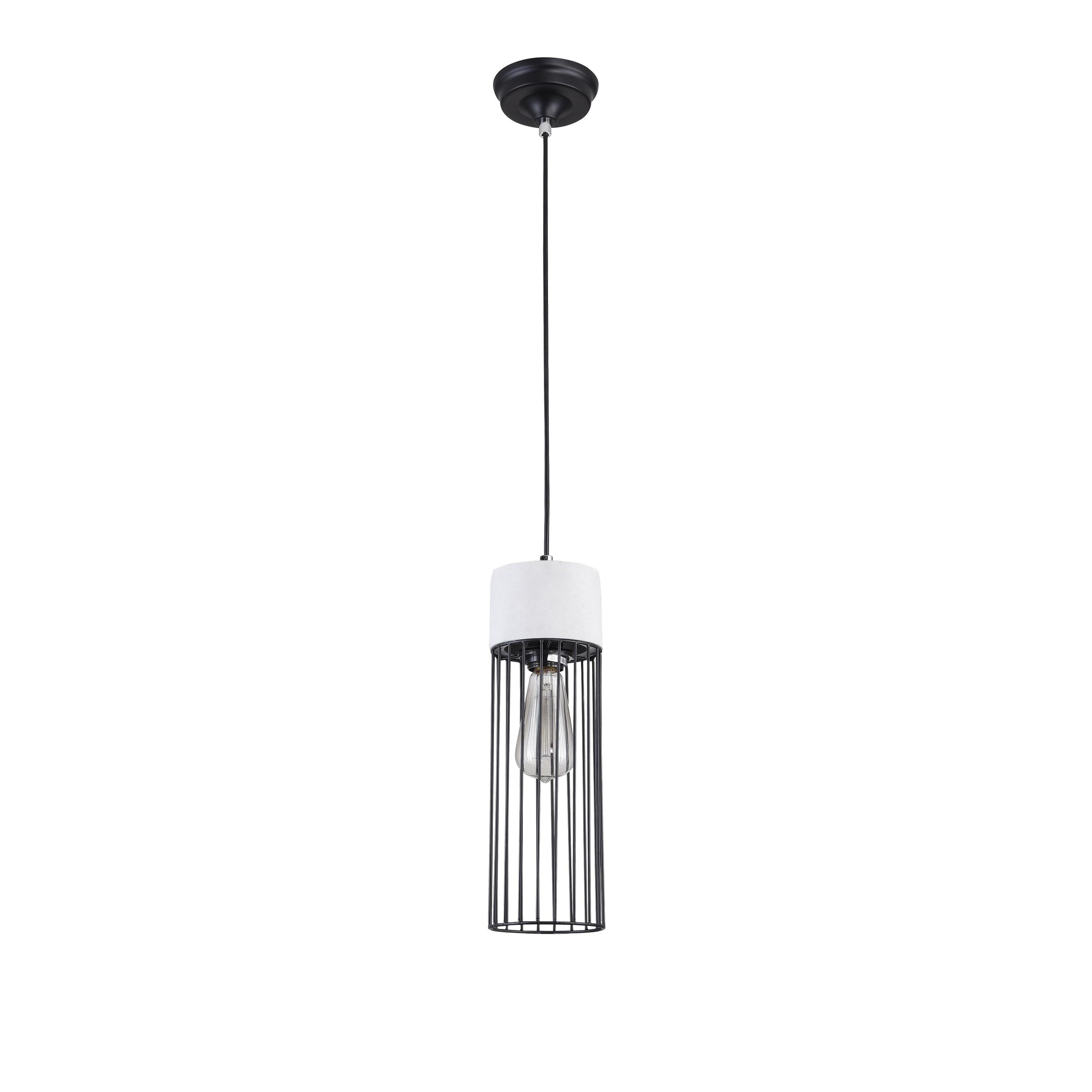 grey metal pendant light