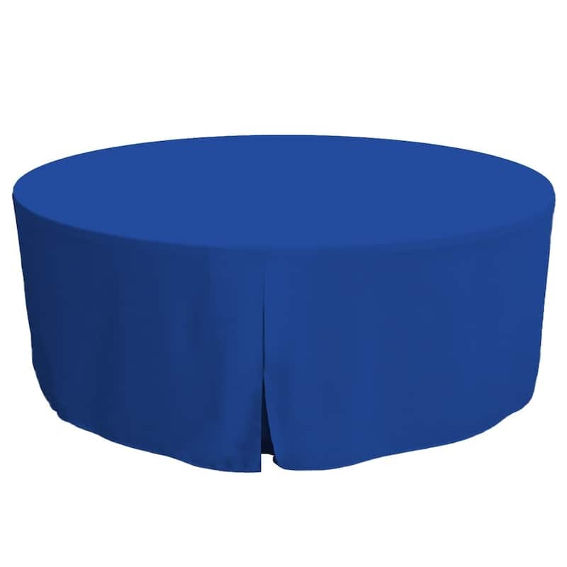 Tablevogue Solid Round Table Cover - 72" Round - Royal