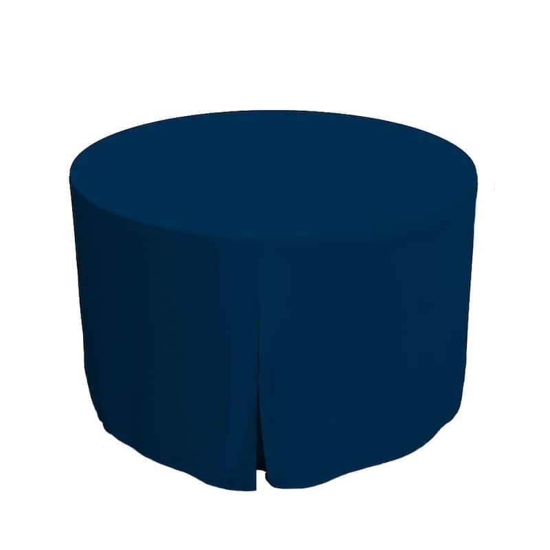 Tablevogue Solid Round Table Cover - 48" Round - Sapphire