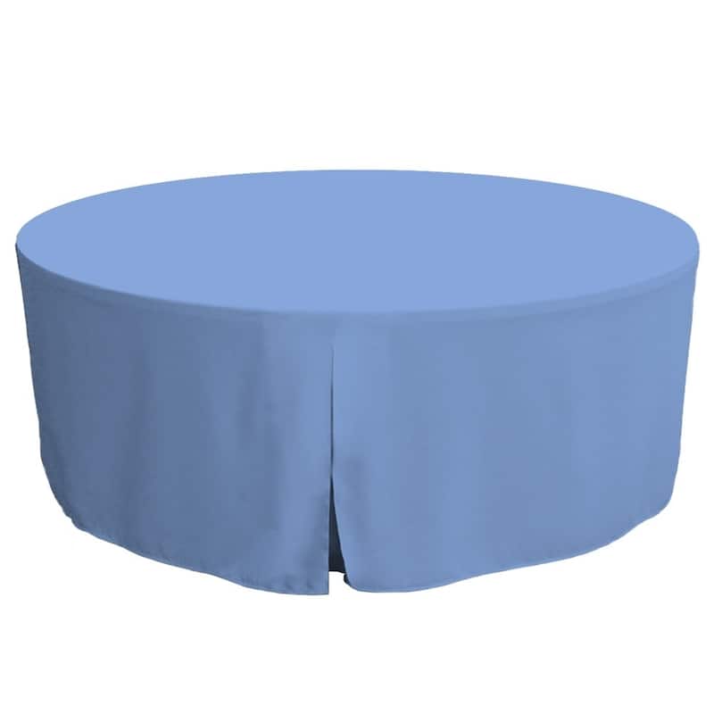 Tablevogue Solid Round Table Cover - 72" Round - Surf