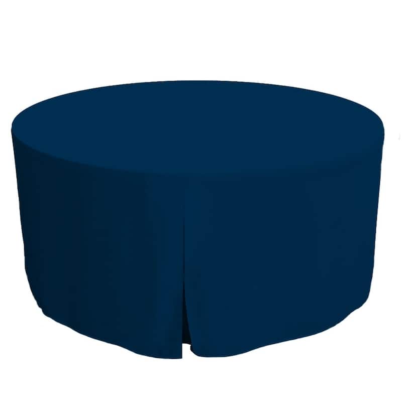 Tablevogue Solid Round Table Cover - 60" Round - Sapphire