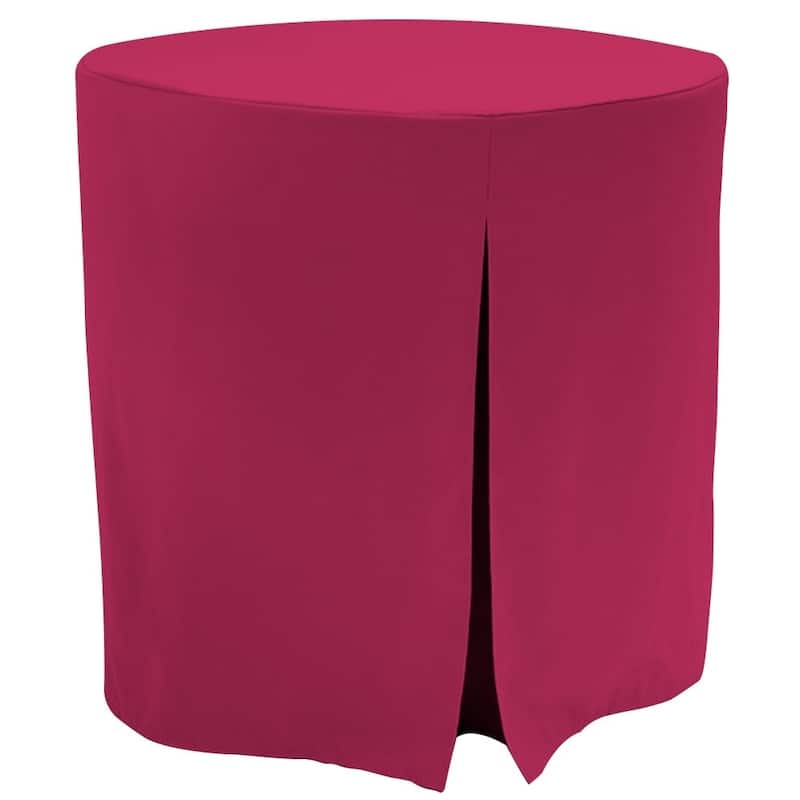 Tablevogue Solid Round Table Cover - 30" Round - Fuchsia
