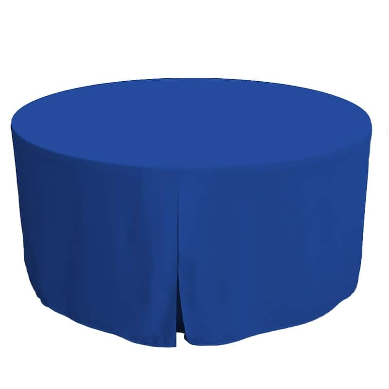 Tablevogue Solid Round Table Cover - 60" Round - Royal