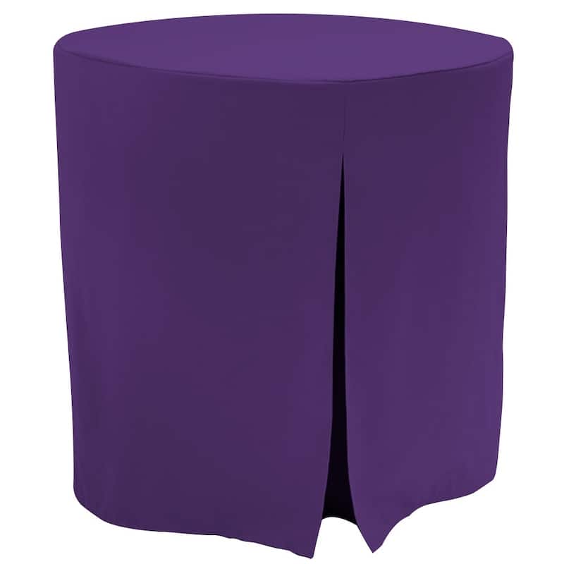 Tablevogue Solid Round Table Cover - 30" Round - Violet