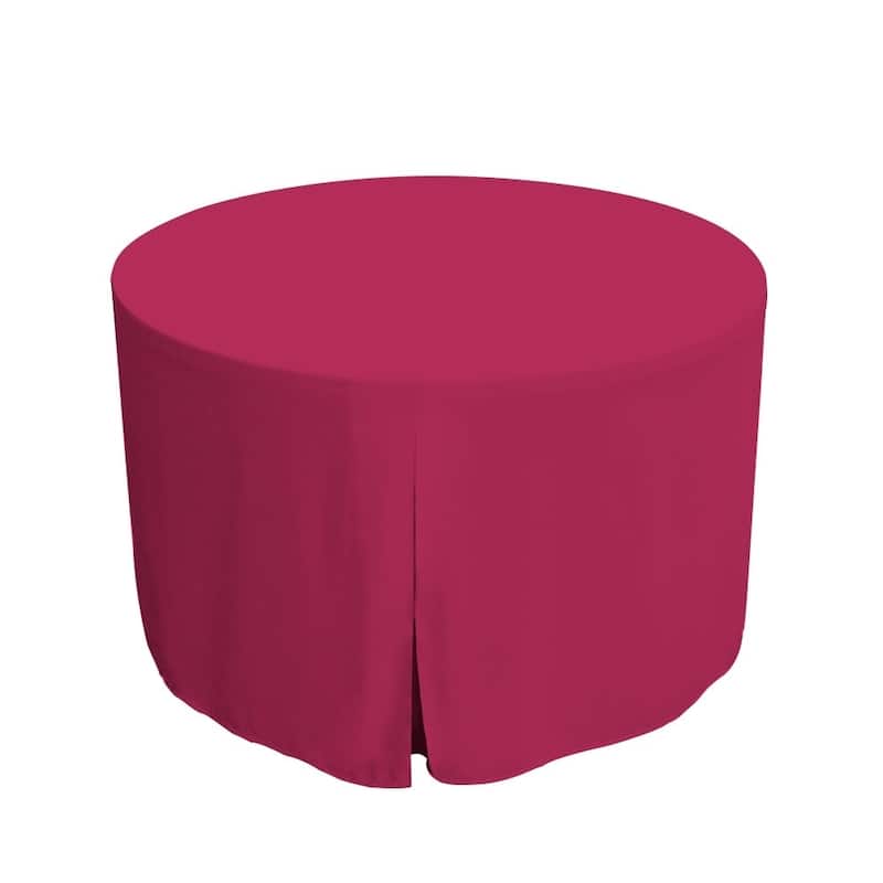 Tablevogue Solid Round Table Cover - 48" Round - Fuchsia