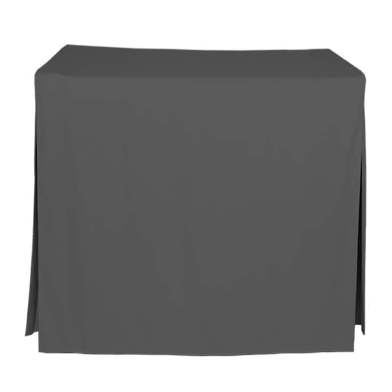 Tablevogue Solid Round Table Cover - 34"W x 34"L - Charcoal