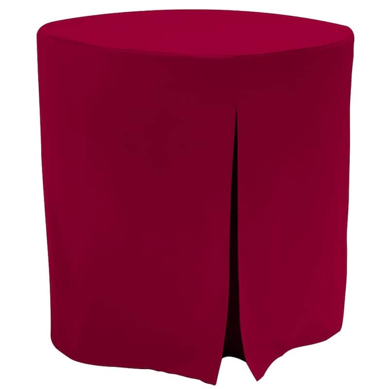 Tablevogue Solid Round Table Cover - 30" Round - Garnet