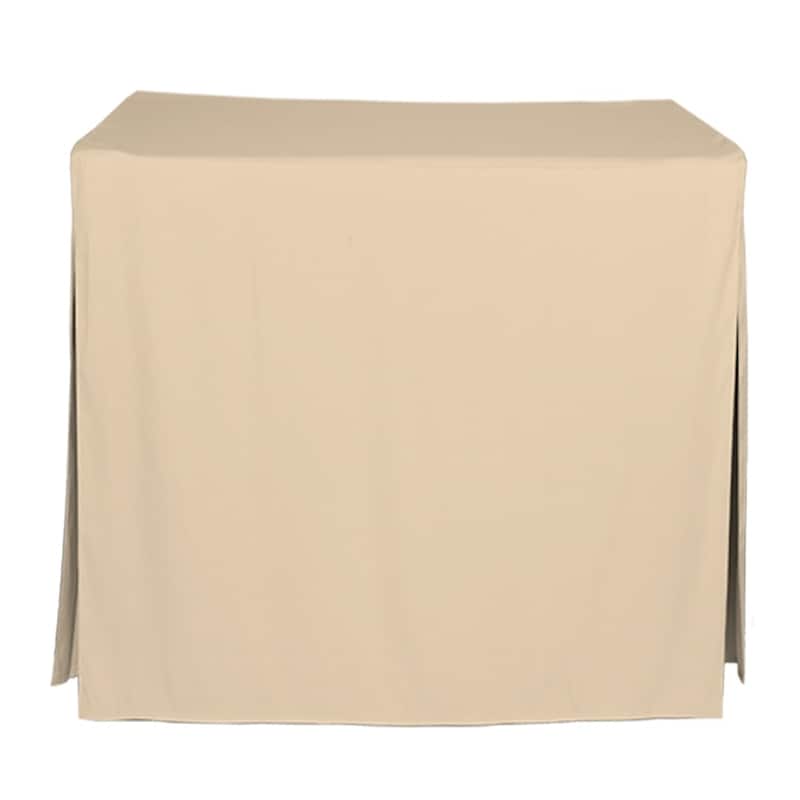 Tablevogue Solid Round Table Cover - 34"W x 34"L - Natural