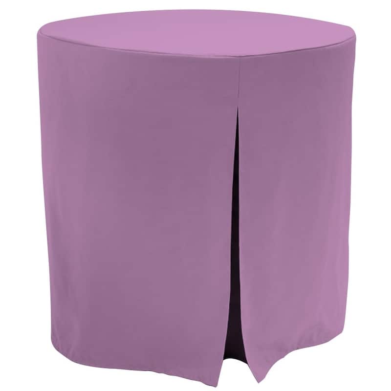 Tablevogue Solid Round Table Cover - 30" Round - Lilac
