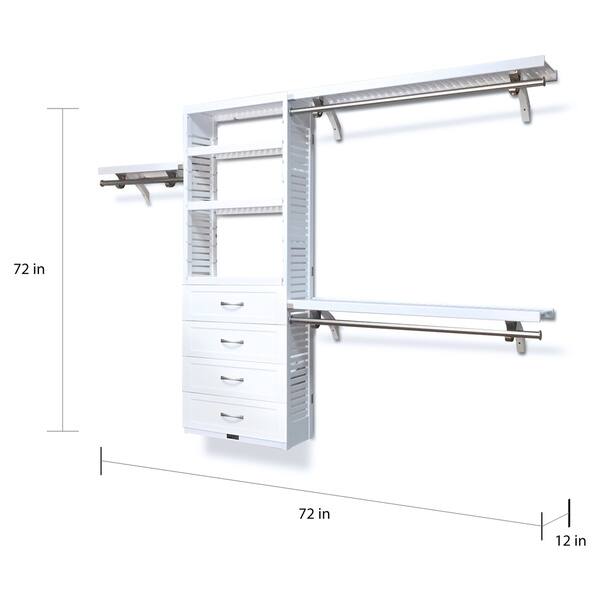 Shop Porch Den Hendrickson White Wood 4 Drawer 12 Inch Deep