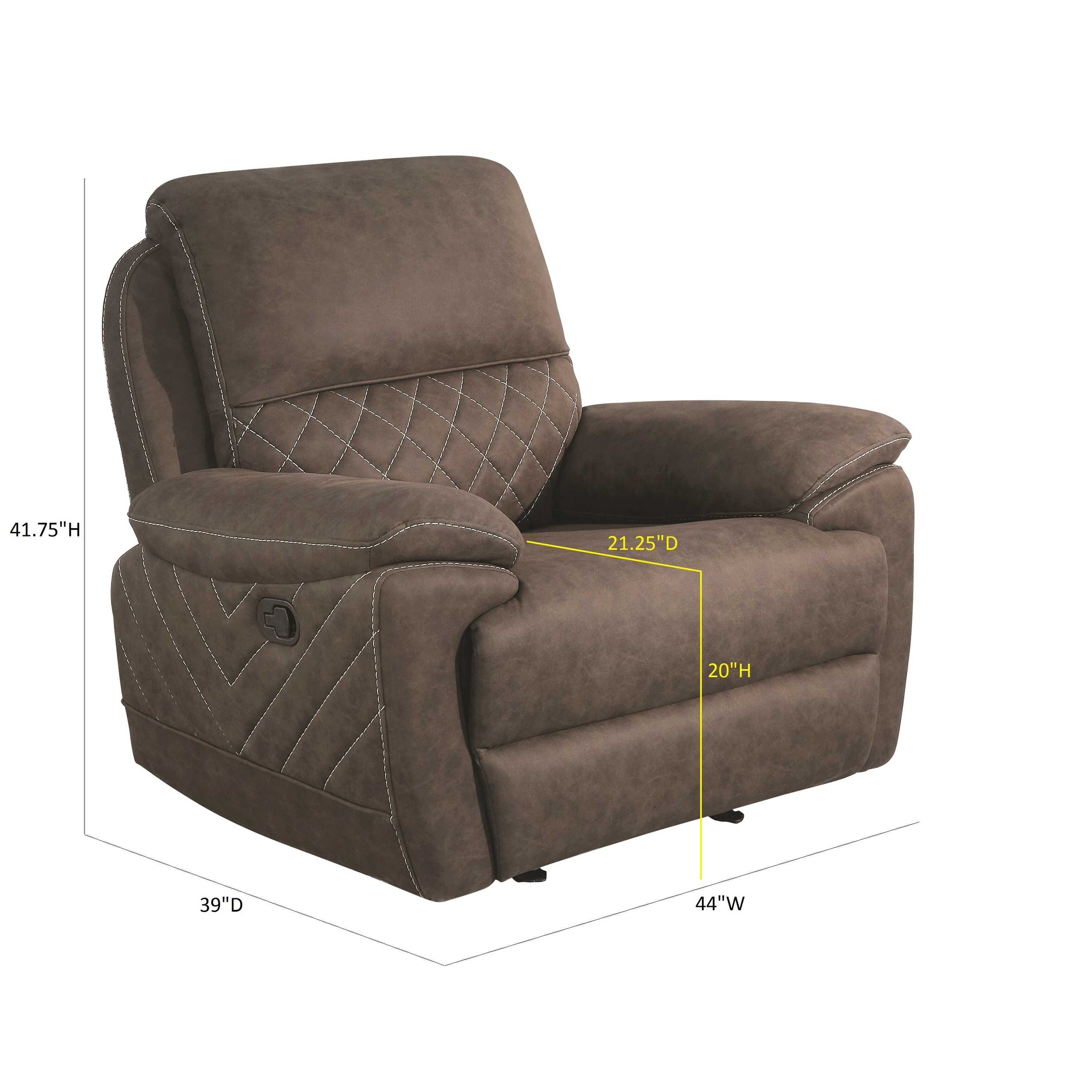 upholstered glider