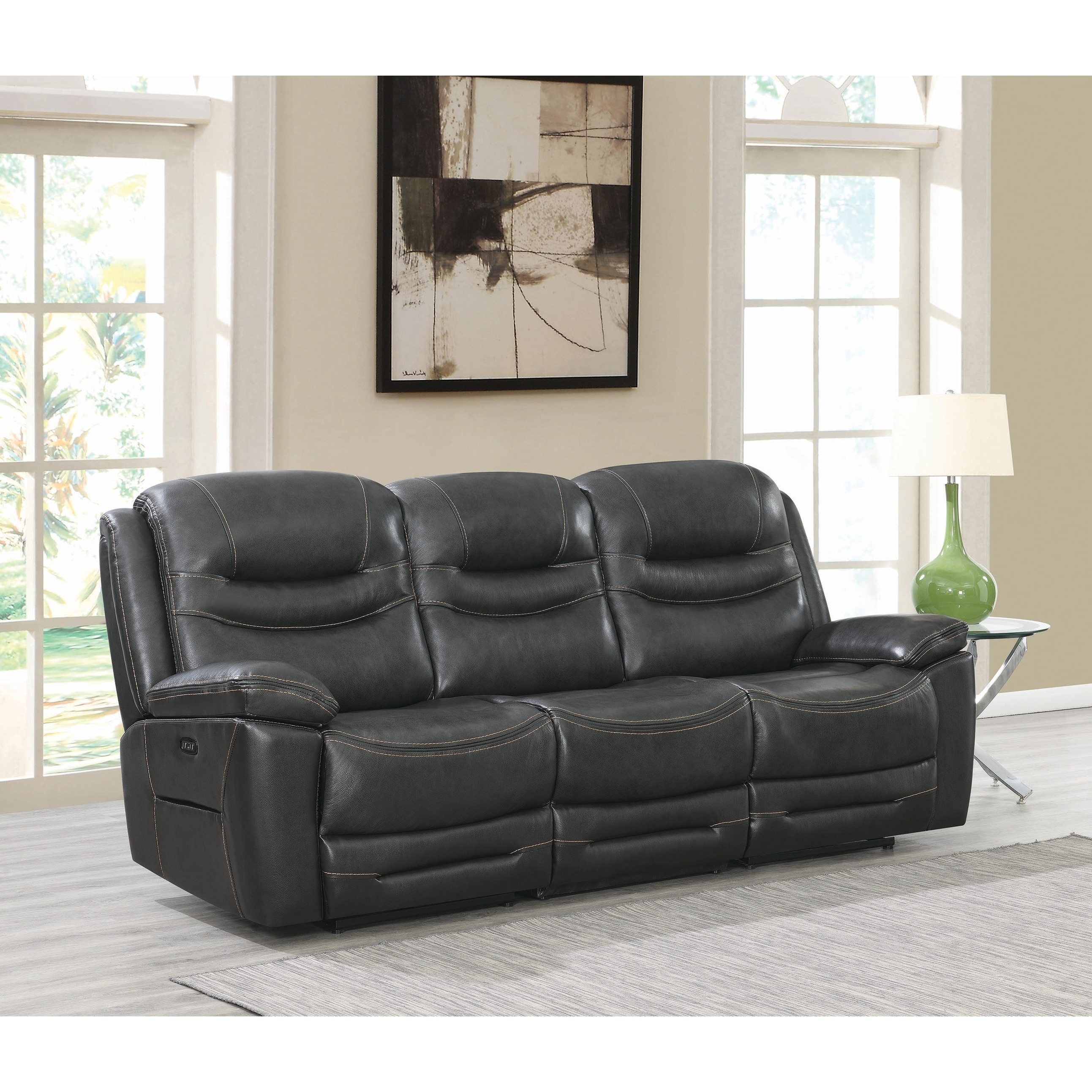 Shop Destin Upholstered Power 2 Sofa Free Shipping Today