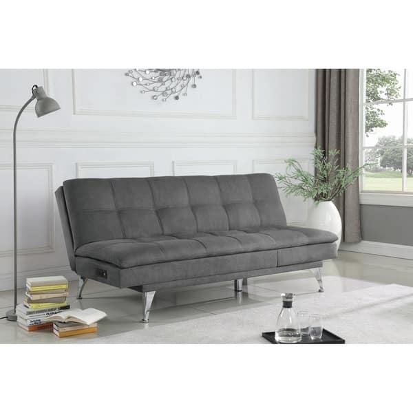 Shop Strick Bolton Weigel Grey Upholstered Sleeper Sofa
