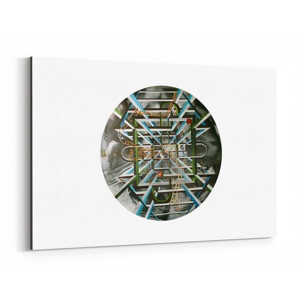 Noir Gallery Abstract Painting Circle Canvas Wall Art Print