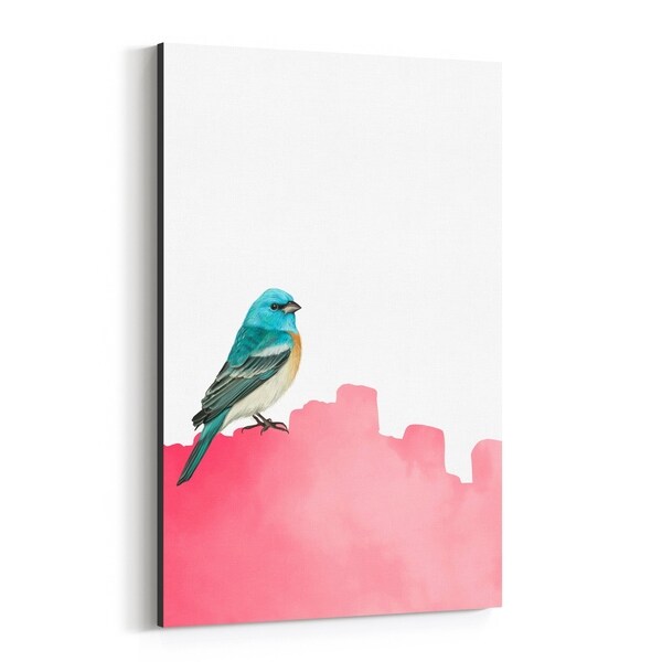 Noir Gallery Bird Animal Collage Colorful Canvas Wall Art Print