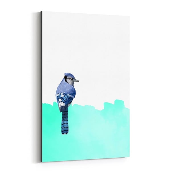 Noir Gallery Bird Animal Collage Colorful Canvas Wall Art Print