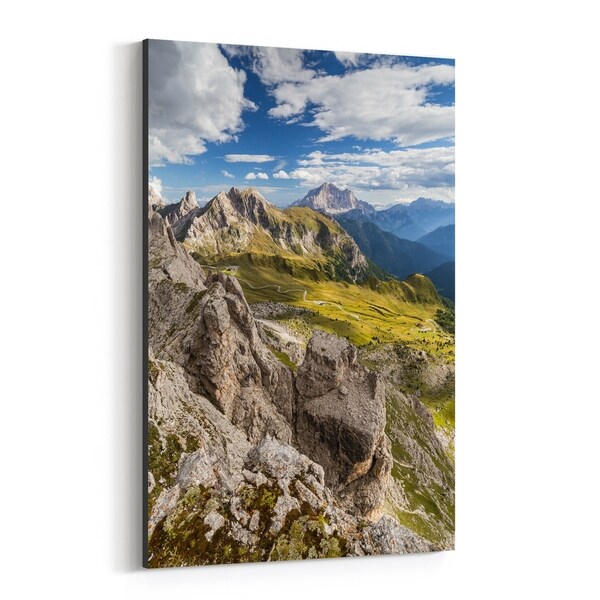 Noir Gallery Dolomites Italy Mountains Photo Canvas Wall Art Print