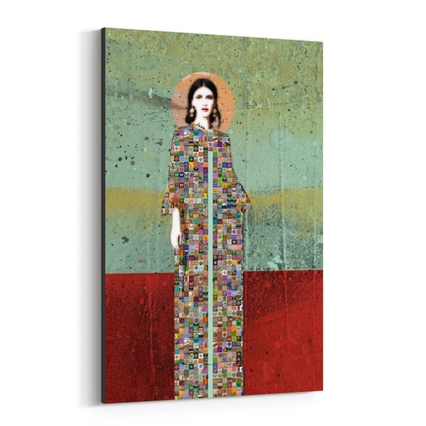 Noir Gallery Feminine Figurative Mosaic Portrait Canvas Wall Art Print
