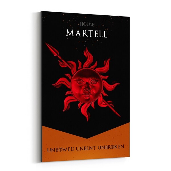 Noir Gallery Game of Thrones House Martell Canvas Wall Art Print