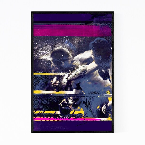 Noir Gallery Muhammad Ali Boxer Figurative Framed Art Print