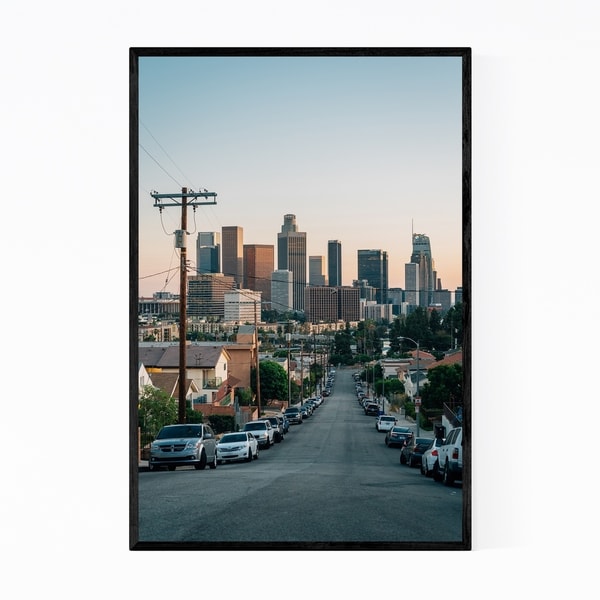 Noir Gallery Los Angeles Skyline Cityscape Framed Art Print
