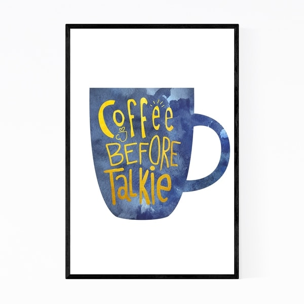 Noir Gallery Coffee Lover Kitchen Gift Framed Art Print
