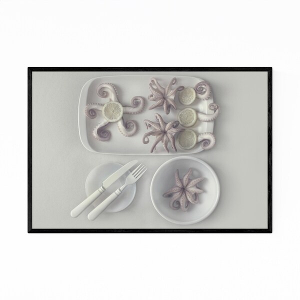 Noir Gallery Octopus Still Life Photography Framed Art Print