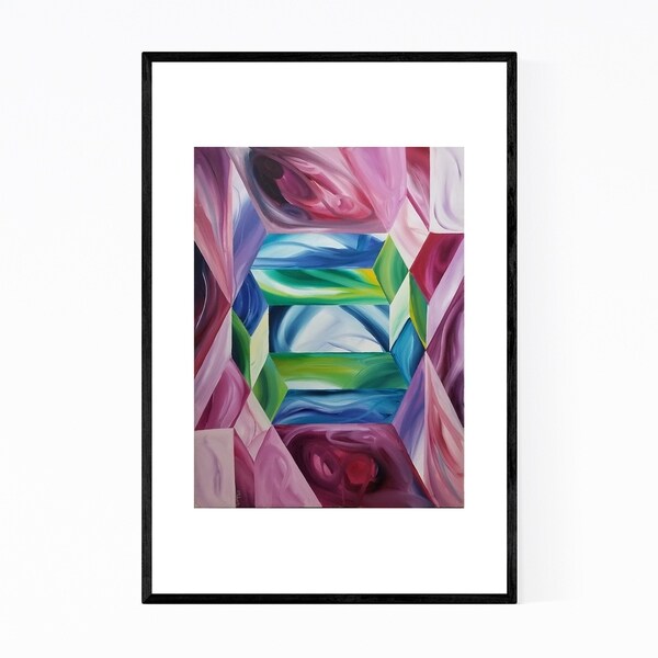 Noir Gallery Floral Botanical Abstract Framed Art Print