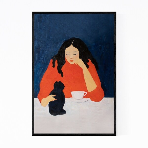 Noir Gallery Feminine Figurative Oil Painting Framed Art Print