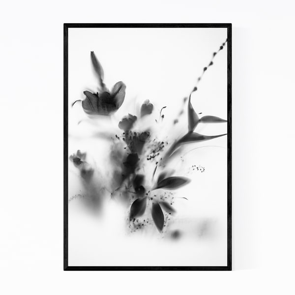 Noir Gallery Floral Botanical Abstract Framed Art Print