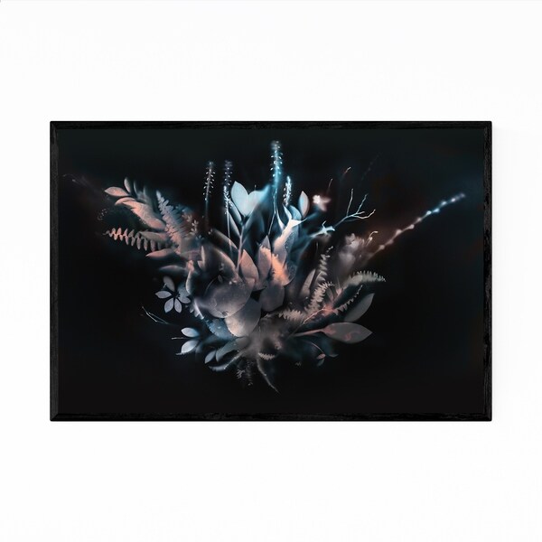 Noir Gallery Floral Botanical Abstract Framed Art Print