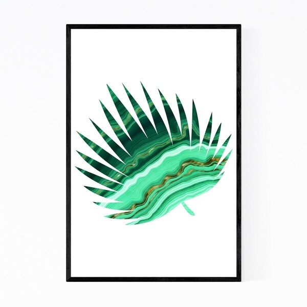 Noir Gallery Floral Botanical Green Leaf Nature Framed Art Print