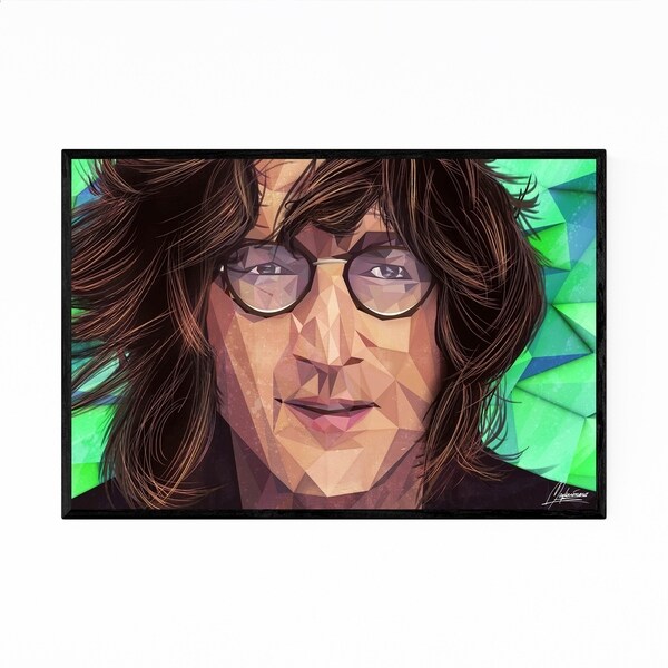 Noir Gallery John Lennon Portrait Illustration Framed Art Print