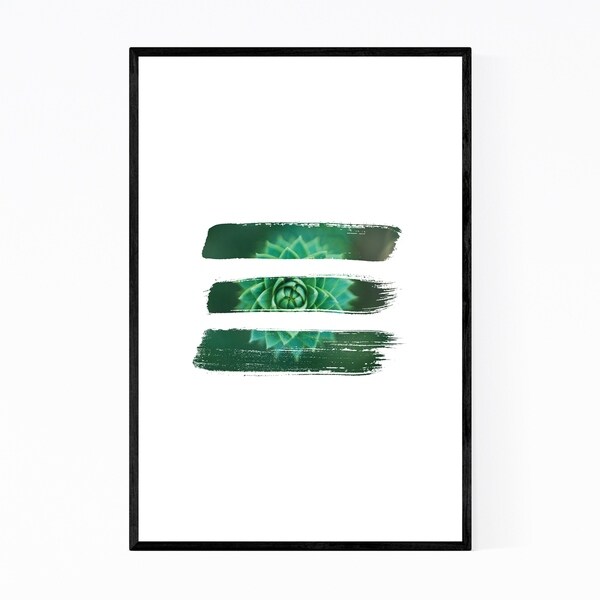 Noir Gallery Succulent Floral Botanical Framed Art Print