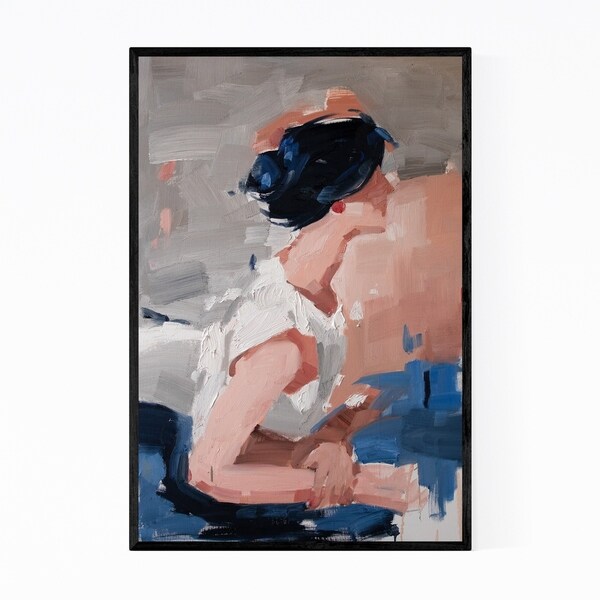 Noir Gallery Feminine Figurative Oil Painting Framed Art Print