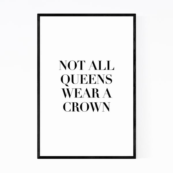 Noir Gallery Feminism Typography Quote Framed Art Print