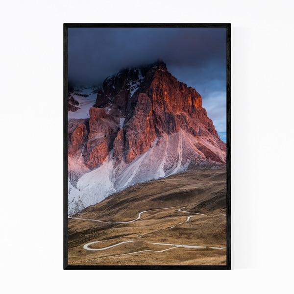 Noir Gallery Dolomites Mountains Italy Nature Framed Art Print