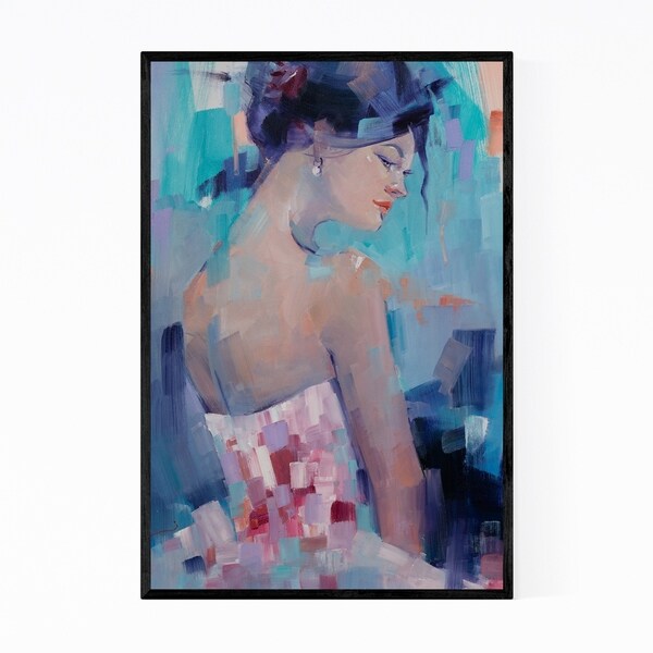Noir Gallery Feminine Figurative Oil Painting Framed Art Print