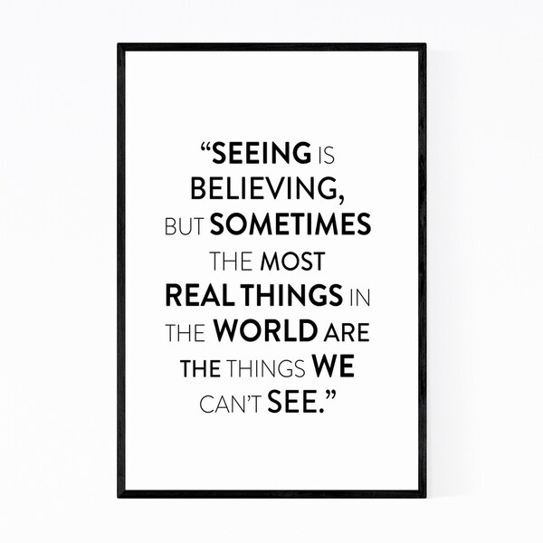 Noir Gallery Inspirational Typography Quote Framed Art Print
