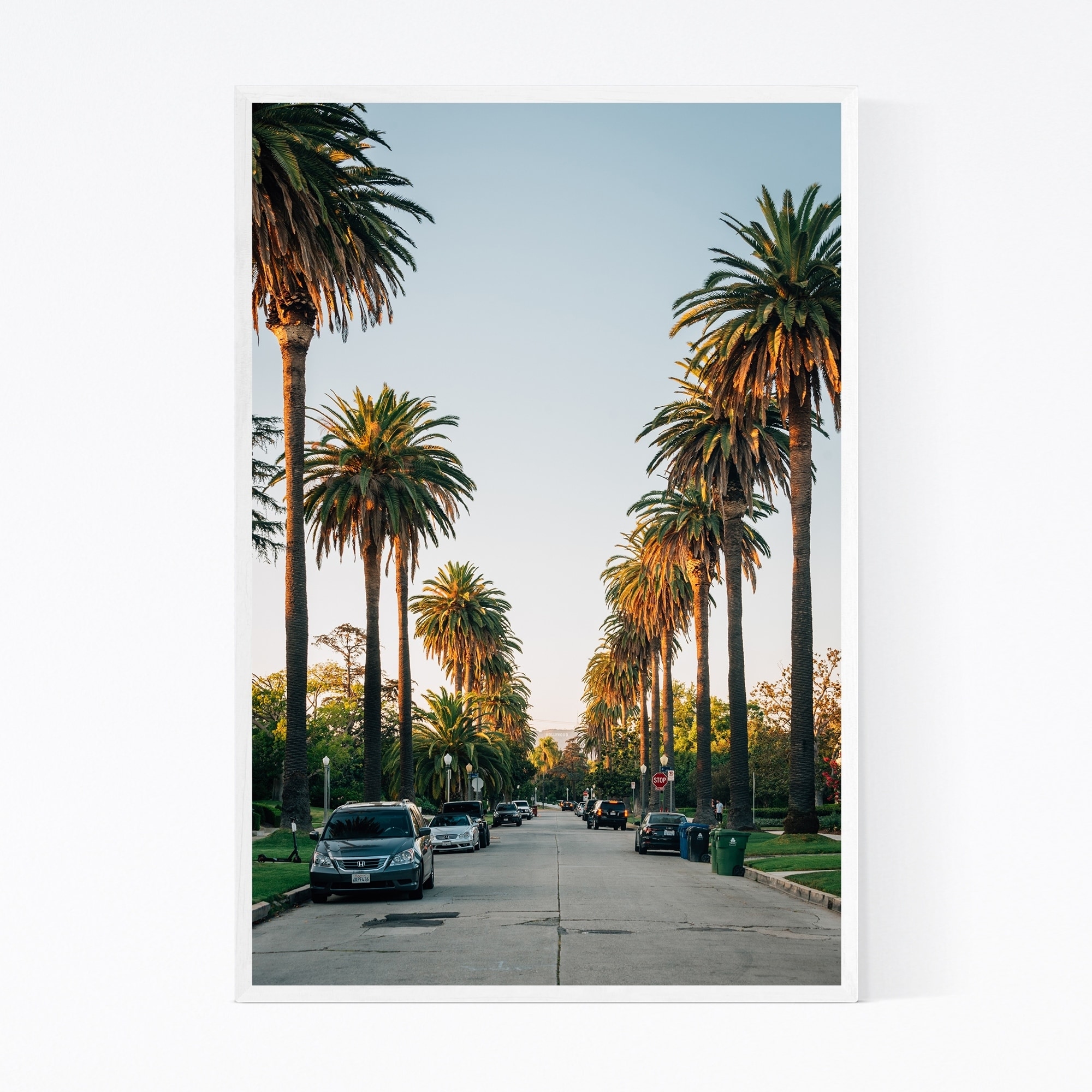 Shop Porch Den Los Angeles Palm Trees California Framed Art Print Overstock 29363107