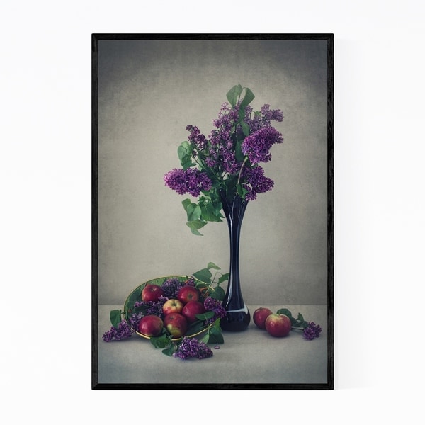 Noir Gallery Lilac Floral Botanical Still Life Framed Art Print