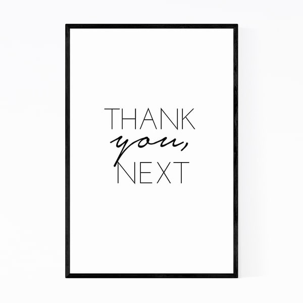 Noir Gallery Gratitude Inspirational Typography Framed Art Print