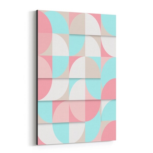 Noir Gallery Scandinavian Geometric Abstract Canvas Wall Art Print