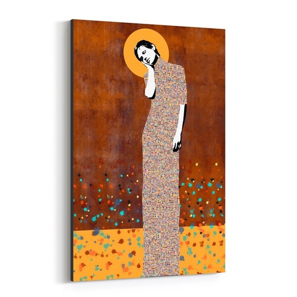 Noir Gallery Feminine Figurative Mosaic Portrait Canvas Wall Art Print