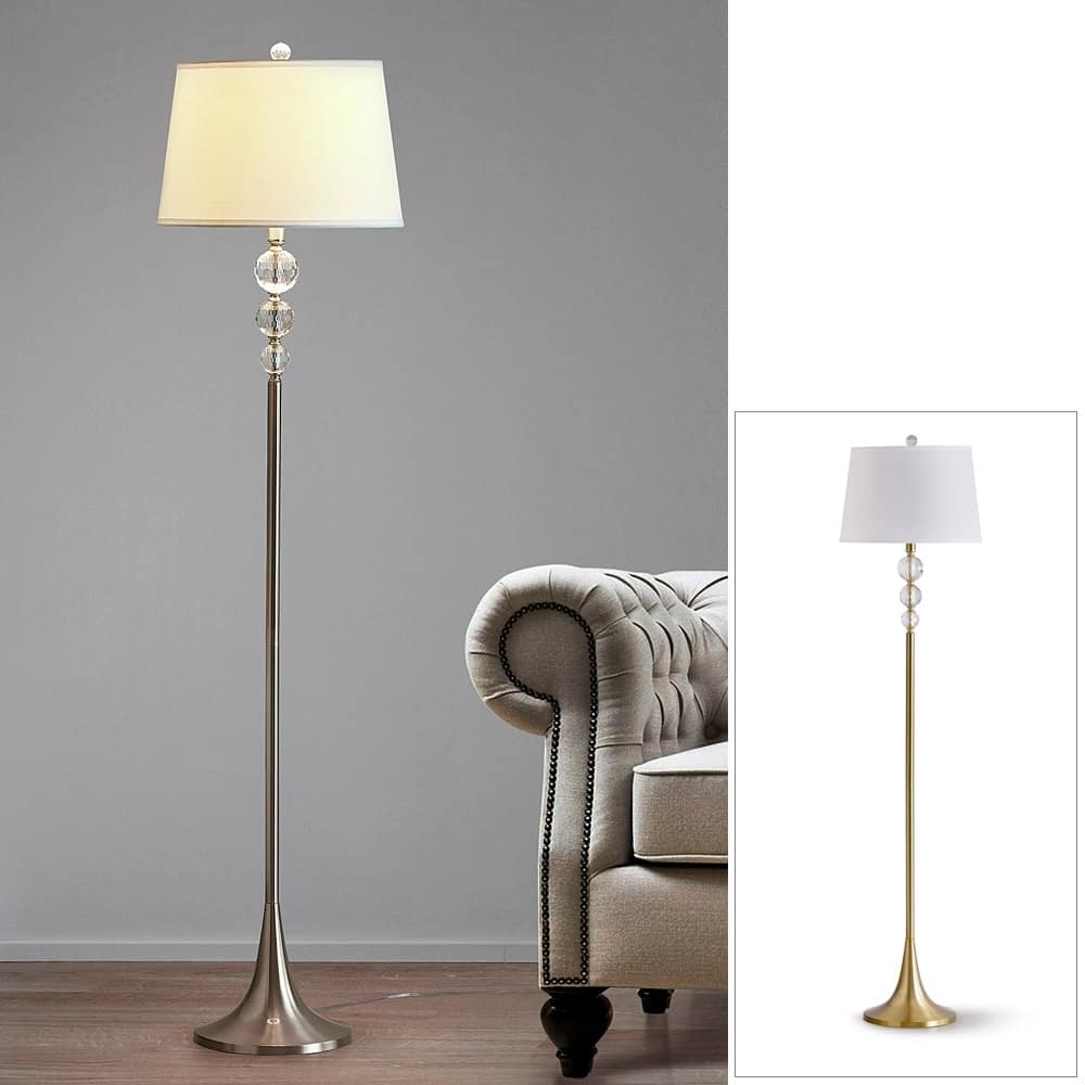 61.5" Madison Crystal Balls Metal Floor Lamp