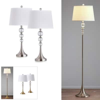 Silver Orchid Orloff 3-piece Lamp Set