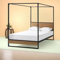Priage by Zinus Metal and Wood Canopy Platform Bed