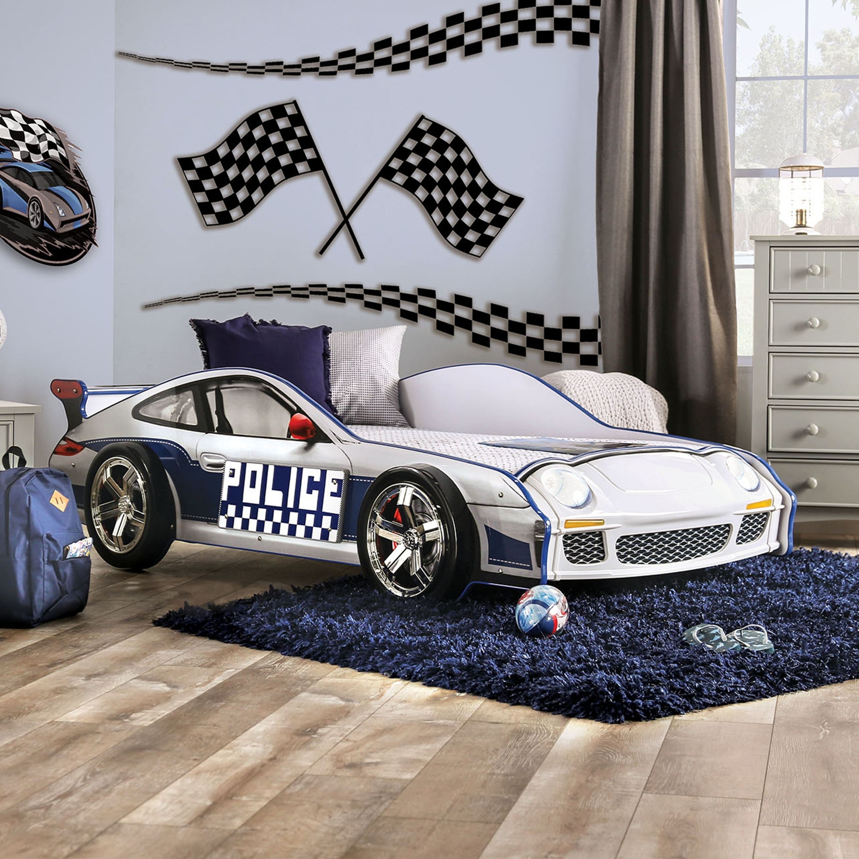 white car bed